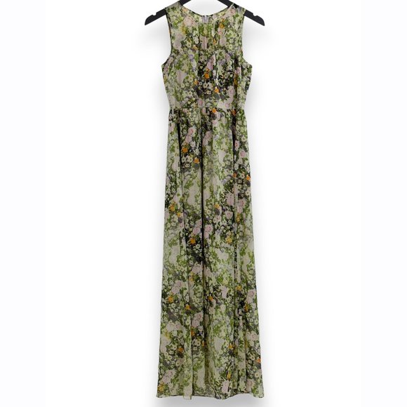 Madewell Dresses & Skirts - Madewell Floral Slip Maxi Dress - Green - Size 2